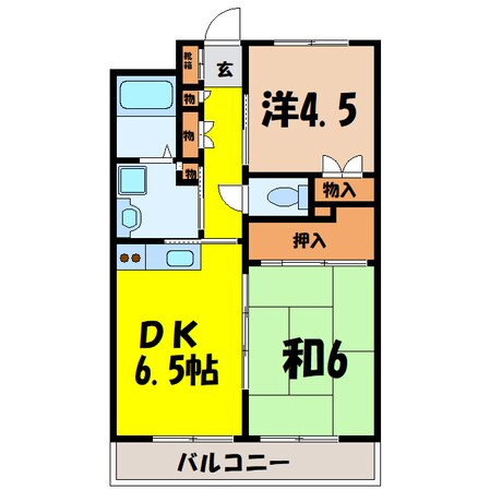 籠原駅 徒歩7分 4階の物件間取画像